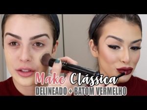 Leia mais sobre o artigo Make Clássica!  Delineado + Batom Vermelho ❤