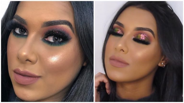 Leia mais sobre o artigo MAQUIAGEM PROFISSIONAL EM CASA – SMOKEY GLAM HOLOGRÁFICO