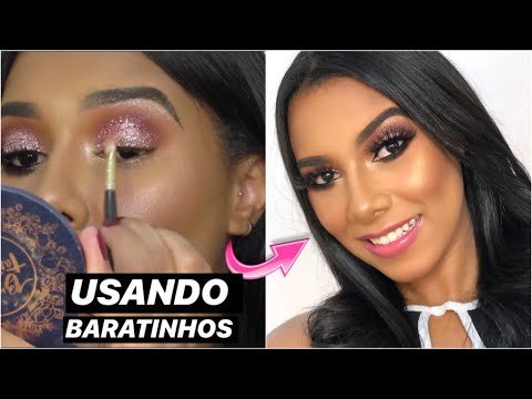 Leia mais sobre o artigo Maquiagem Profissional Em Casa – Olho Com Glitter 💖🤩