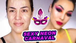 Leia mais sobre o artigo Make Carnaval Neon Só Com Baratinhos Nacionais! 💛🧡