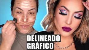 Make Nada Básica Com Delineado Gráfico 🔥