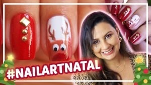 Unhas Natalinas Vermelhas – Super Fácil de Fazer 😊