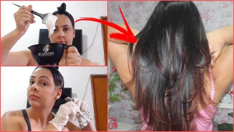 Leia mais sobre o artigo Morena Iluminada Em Casa Clareando Cabelo Preto Azulado Ombre Hair para Cabelos Escuros 👩🏼‍🦰