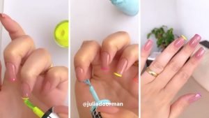 Leia mais sobre o artigo Tutorial de Unha Decorada Neon Passo a Passo (nail Art) 💅🏼