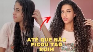 Finalizando O Cabelo Cacheado Só Com Gel!. * Será que Funciona?* 😱